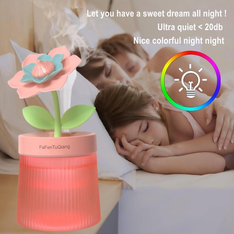 260mL Mist Humidifier Diffuser Colorful Night Light Quiet